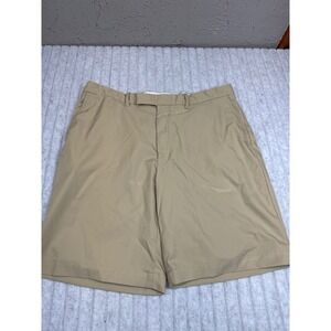 RLX Ralph Lauren‎ Mens Tan Khaki Golf Shorts Size 38 Performance Polyester Solid